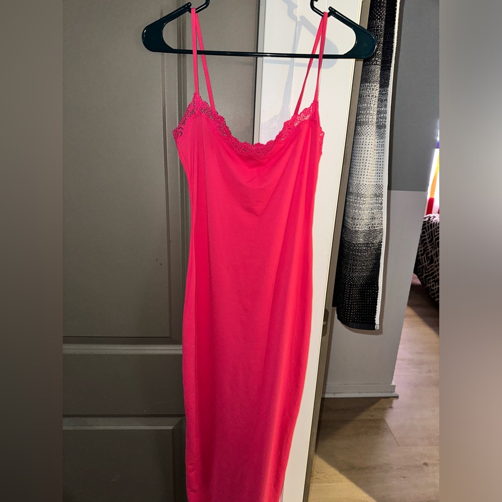 Skims neon rose dress